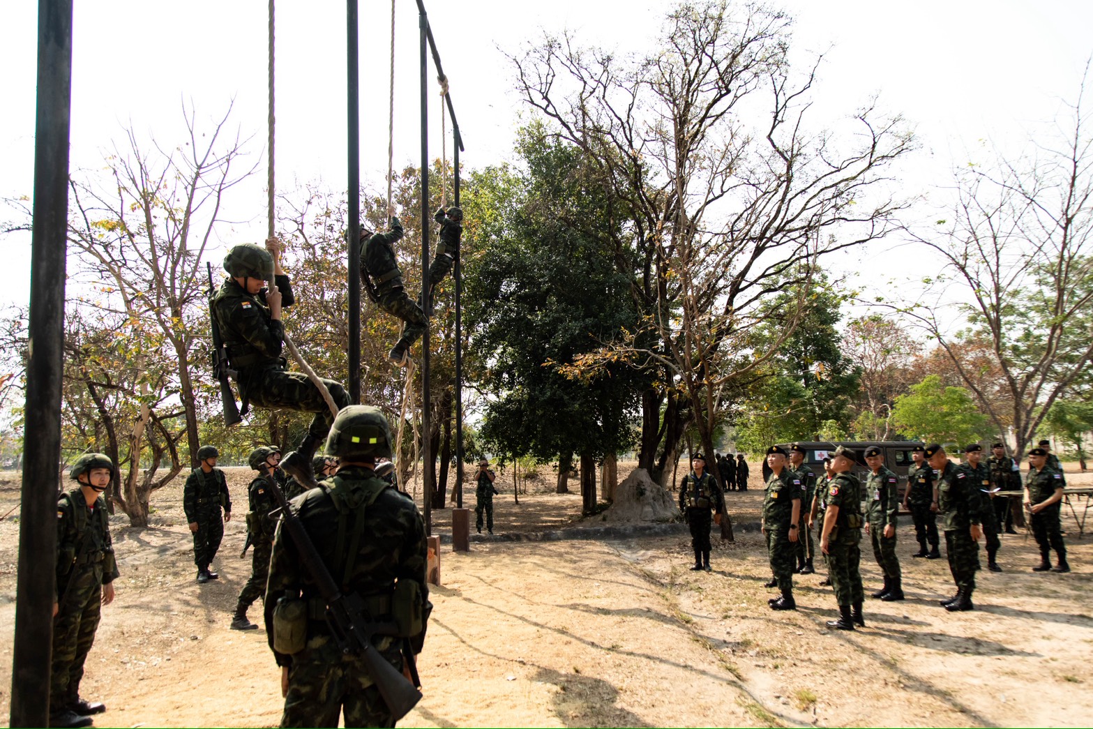 20 ก.พ. – 13 มี.ค. 69 /InfantryRiflePlatoonTacticsTraining 
นนร. ชั้นปีที่ 3 รุ่นที่ 75 ฝึกภาคสนาม วิชาการฝึกยุทธวิธีทหารราบระดับหมวด ทำการฝึกต่างๆดังนี้
1. การฝึกระเบียบการนำหน่วย
2. การฝึกการให้คำสั่งยุทธการของ ผบ.มว.
3. การฝึกการปฏิบัติในที่รวมพล
4. การฝึกการเคลื่อนที่เข้าปะทะ
5. การฝึกการเข้าที่รวมพล
6. การฝึกการเข้าตีกลางคืน
7. การฝึกเข้าตีเวลากลางวัน
8. การฝึกตั้งรับ
9. การฝึกการผลัดเปลี่ยนหน่วย 
10. การฝึกการลาดตระเวน/ตีโฉบฉวย
11. การฝึกการรบด้วยวิธีรุก/รับ