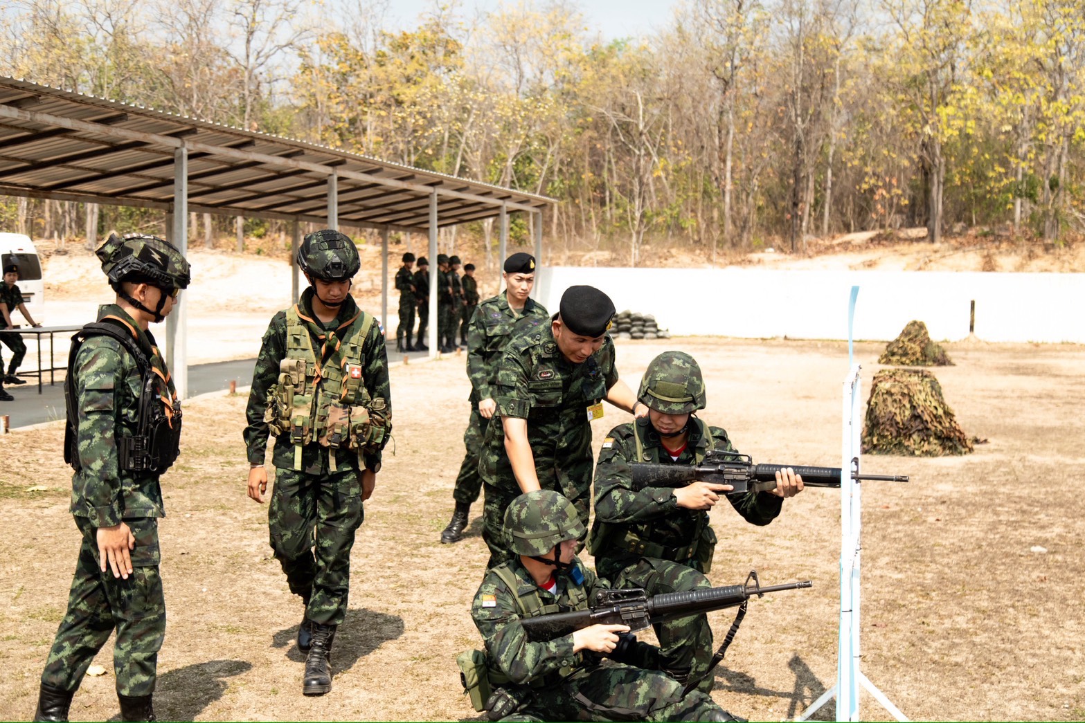 20 ก.พ. – 13 มี.ค. 69 /InfantryRiflePlatoonTacticsTraining 
นนร. ชั้นปีที่ 3 รุ่นที่ 75 ฝึกภาคสนาม วิชาการฝึกยุทธวิธีทหารราบระดับหมวด ทำการฝึกต่างๆดังนี้
1. การฝึกระเบียบการนำหน่วย
2. การฝึกการให้คำสั่งยุทธการของ ผบ.มว.
3. การฝึกการปฏิบัติในที่รวมพล
4. การฝึกการเคลื่อนที่เข้าปะทะ
5. การฝึกการเข้าที่รวมพล
6. การฝึกการเข้าตีกลางคืน
7. การฝึกเข้าตีเวลากลางวัน
8. การฝึกตั้งรับ
9. การฝึกการผลัดเปลี่ยนหน่วย 
10. การฝึกการลาดตระเวน/ตีโฉบฉวย
11. การฝึกการรบด้วยวิธีรุก/รับ