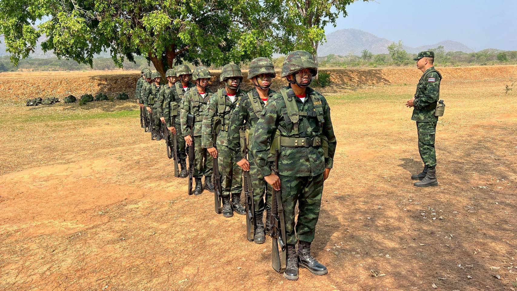 5 – 18 มี.ค. 69 /SoldierCombatSkillsAndTacticsTraining /
นนร.ชั้นปีที่ 1 รุ่นที่ 77 วิชาการฝึกบุคคลทำการรบและการฝึกทางยุทธวิธี  ทำการฝึกต่างๆดังนี้
1. การฝึกการเคลื่อนที่ 
2. การฝึกการสร้างที่มั่นรบ
3. การฝึกการตรวจการณ์, และการกะระยะ
4. การฝึกพื้นฐานชุดยิง-หมู่ปืนเล็ก