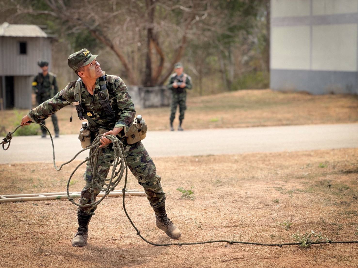 16 ม.ค. – 26 มี.ค. 69 /RangerCourse/
นนร.ชั้นปีที่ 4 รุ่นที่ 74 การฝึกหลักสูตรการรบแบบจู่โจม รุ่นที่ 143 (นนร.) ทำการฝึกตามรายภาค ดังนี้
1. ภาคที่ตั้ง/ป่าราบ 
2. ภาคการรบในสิ่งปลูกสร้าง 
3. ภาคป่าที่ลุ่ม 
4. ภาคป่าภูเขา 
5. เวลาเบ็ดเตล็ด