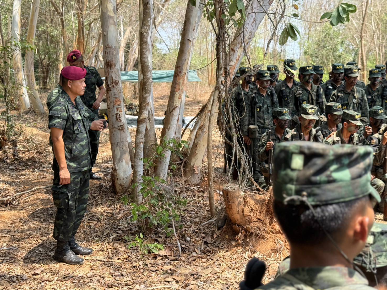 16 ม.ค. – 26 มี.ค. 69 /RangerCourse/
นนร.ชั้นปีที่ 4 รุ่นที่ 74 การฝึกหลักสูตรการรบแบบจู่โจม รุ่นที่ 143 (นนร.) ทำการฝึกตามรายภาค ดังนี้
1. ภาคที่ตั้ง/ป่าราบ 
2. ภาคการรบในสิ่งปลูกสร้าง 
3. ภาคป่าที่ลุ่ม 
4. ภาคป่าภูเขา 
5. เวลาเบ็ดเตล็ด