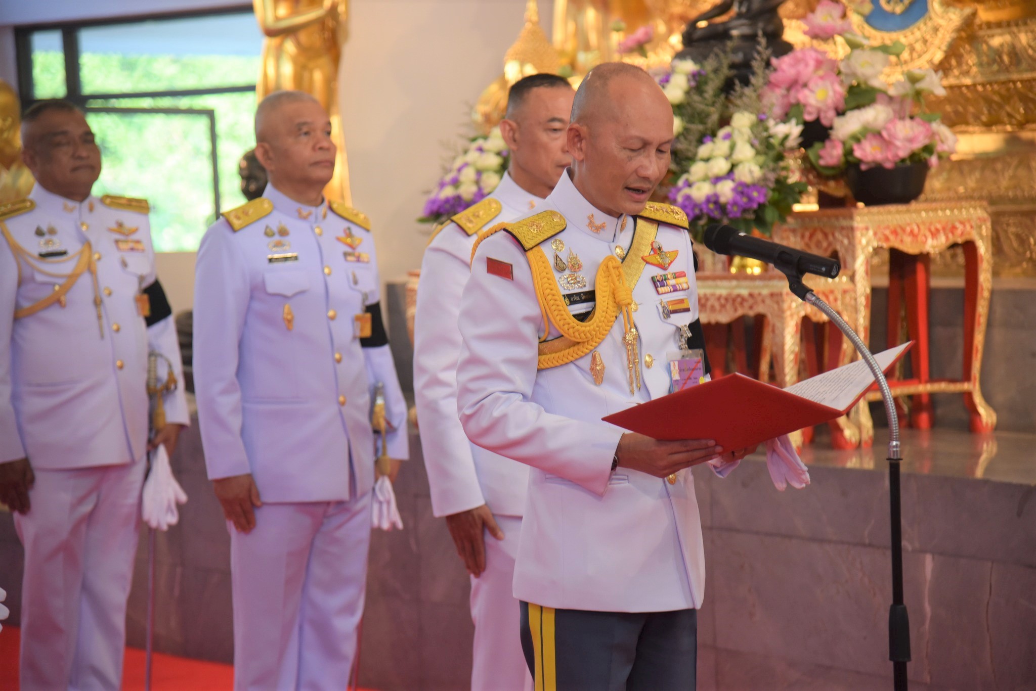 วันที่ 1 เม.ย. 69 /905MakeMeritHBD
กิจกรรมเฉลิมพระเกียรติ พลเอกหญิง สมเด็จพระกนิษฐาธิราชเจ้า กรมสมเด็จพระเทพรัตนราชสุดาฯ สยามบรมราชกุมารี เนื่องในโอกาสวันคล้ายวันพระราชสมภพ 2 เมษายน 2569
เมื่อ วันที่ 1 เม.ย. 69 เวลา 07.00 น. โรงเรียนนายร้อยพระจุลจอมเกล้า จัดกิจกรรมเฉลิมพระเกียรติ พลเอกหญิง สมเด็จพระกนิษฐาธิราชเจ้า กรมสมเด็จพระเทพรัตนราชสุดาฯ สยามบรมราชกุมารี โดยมีพิธีถวายพระพร ถวายราชสักการะ การเจริญพระพุทธมนต์ และทำบุญตักบาตรพระสงฆ์ ถวายเป็นพระราชกุศล เนื่องในโอกาสวันคล้ายวันพระราชสมภพ 2 เมษายน 2569 ณ พุทธศาสนสถาน รร.จปร.